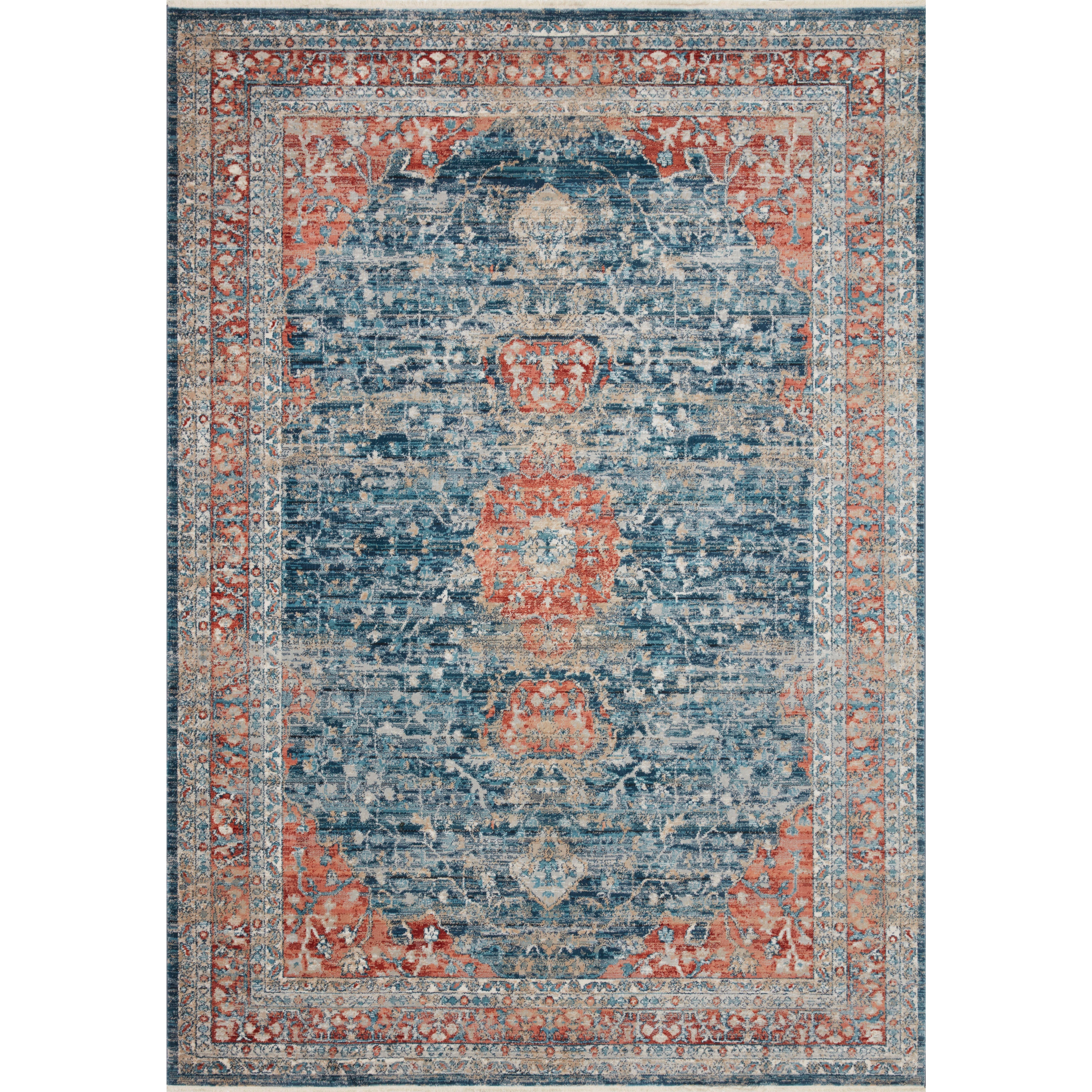 Loloi, Elise Navy / Red  Rug