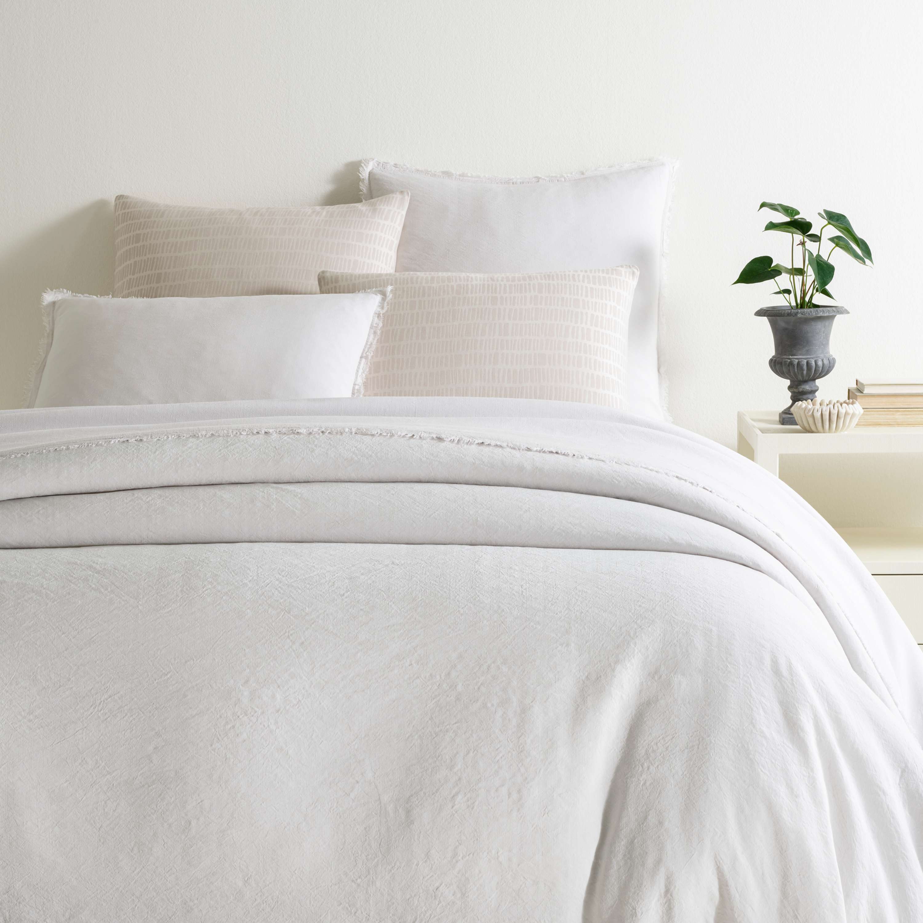 Annie Selke, Faye Linen Plaster Duvet Cover