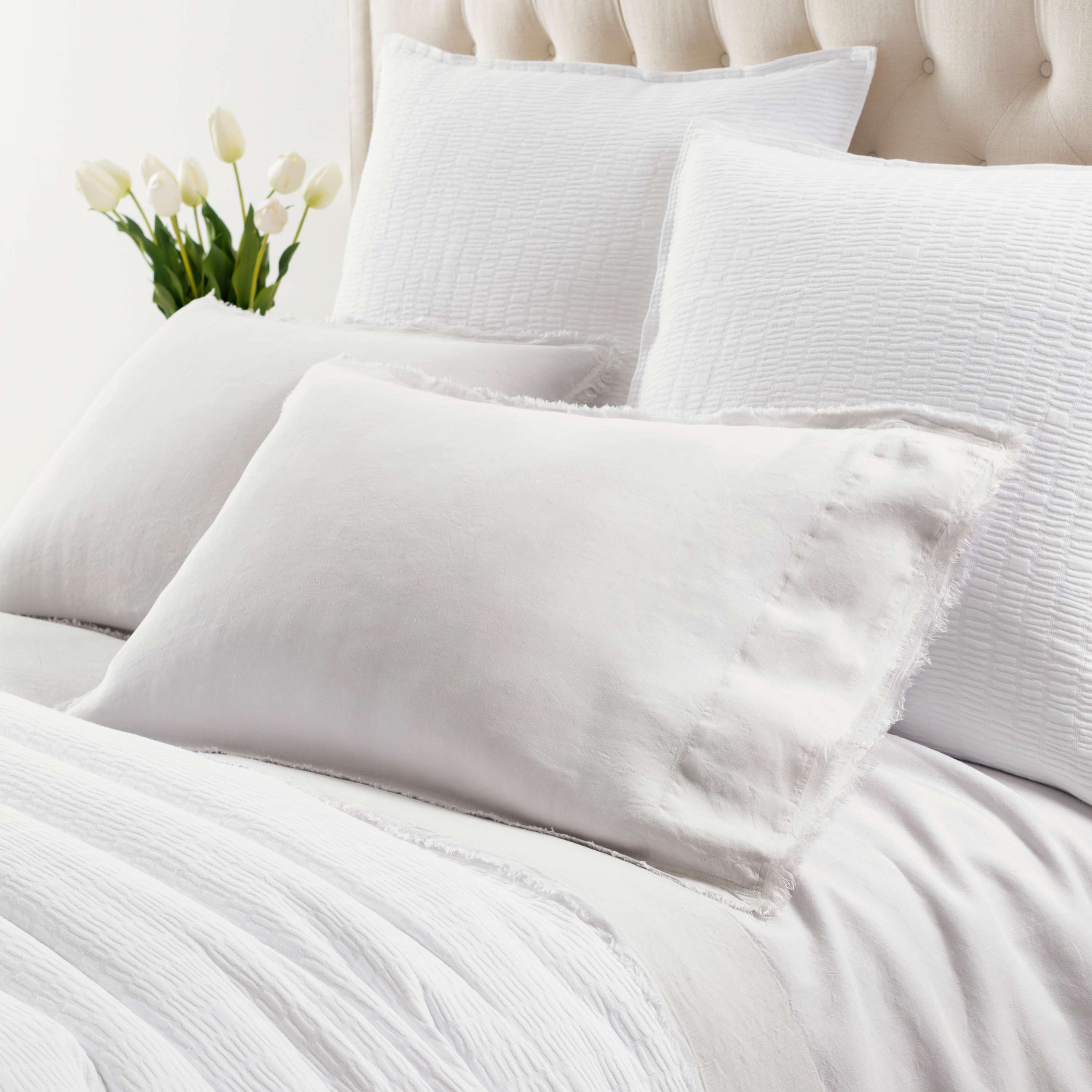 Annie Selke, Faye Linen Plaster Pillowcases