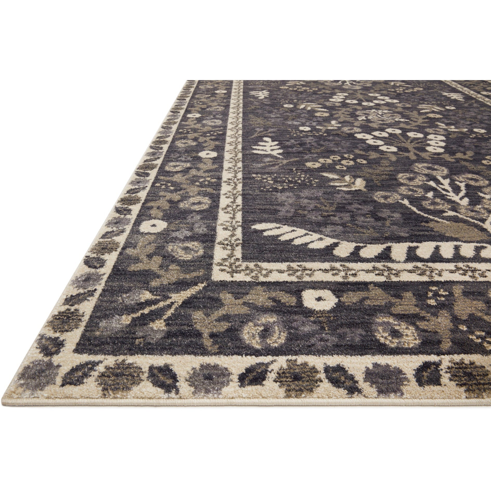 Loloi, Fiore Florence Charcoal  /  White Rug