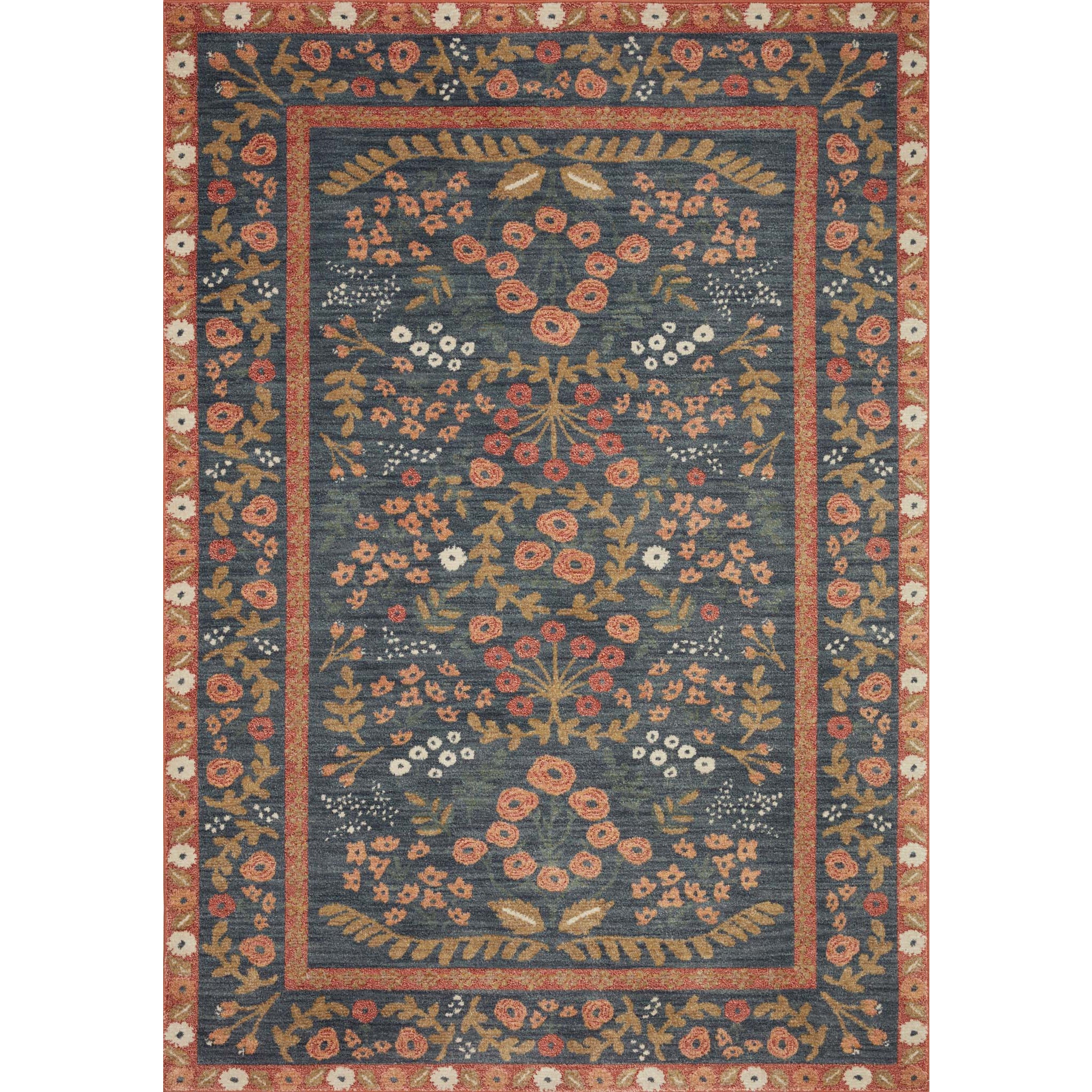 Loloi, Fiore Florence Navy  /  Rust Rug