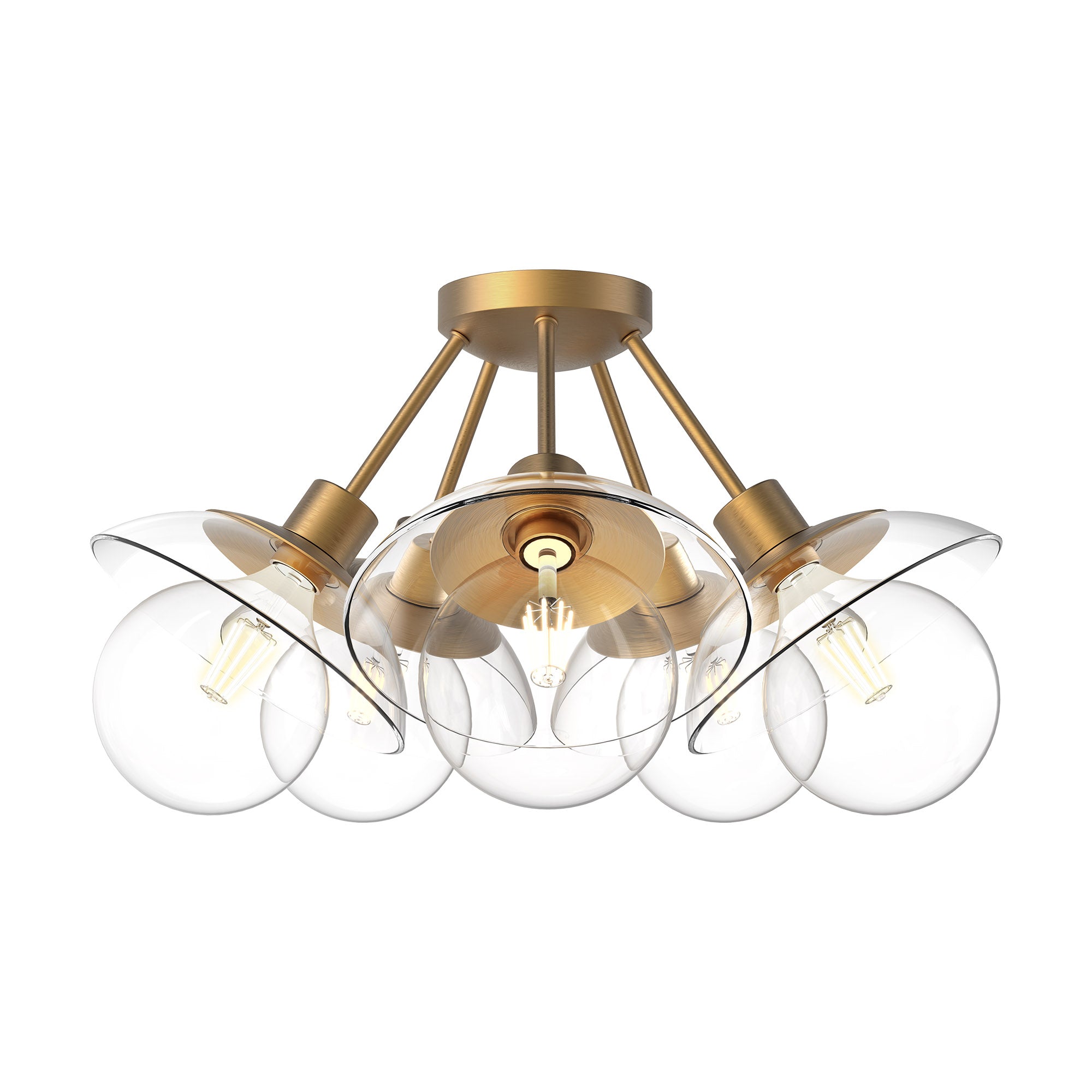 Alora, Francesca 5-Light Semi-Flush Mount