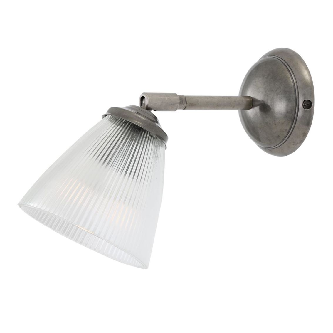 Mullan, Gadar Vintage Prismatic Glass Wall Light with Swivel