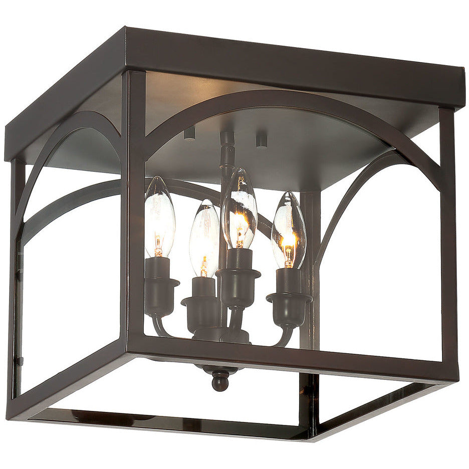 Savoy House, Garrett 4-Light Ceiling Light in English Bronze