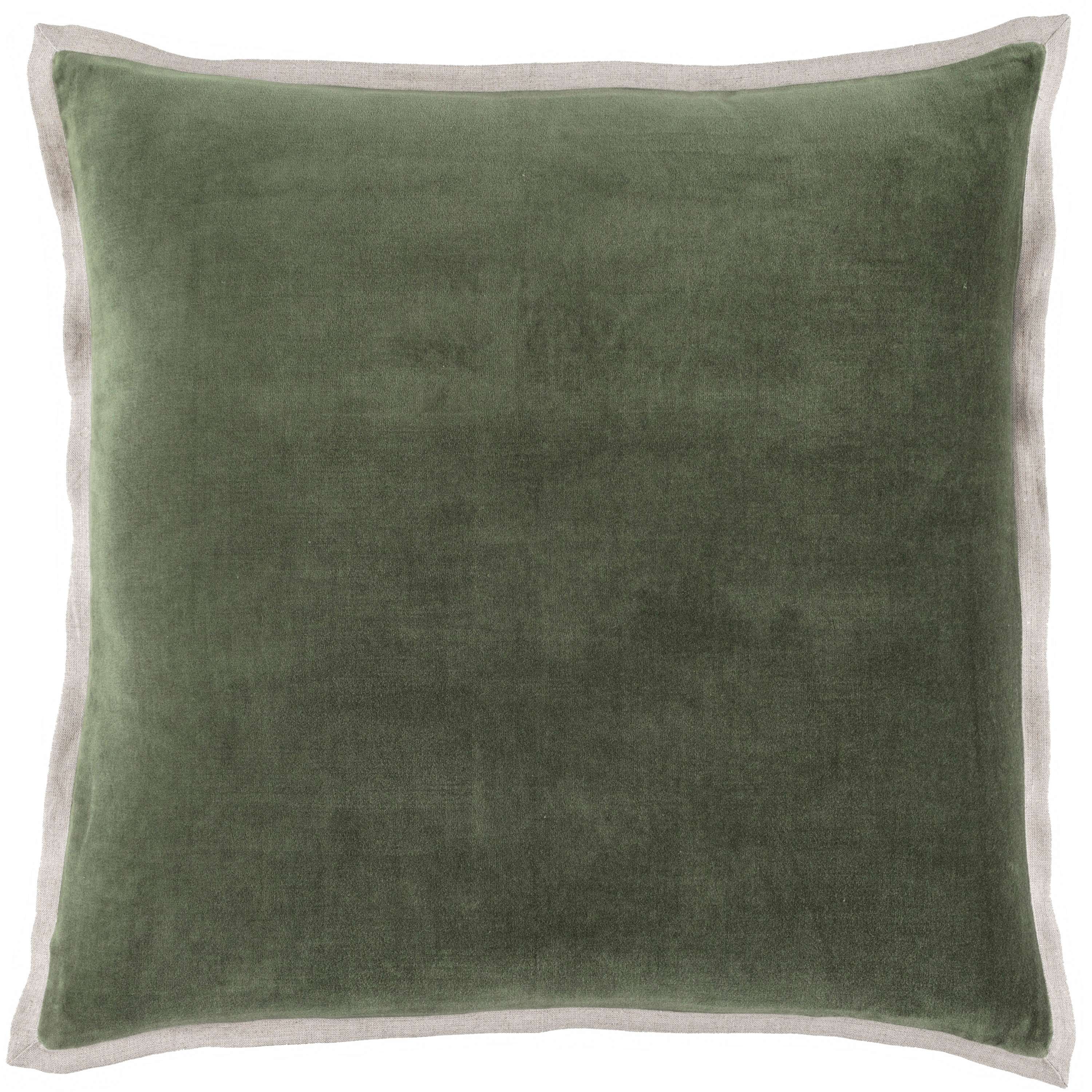 Annie Selke, Gehry Velvet/Linen Sage Decorative Pillow