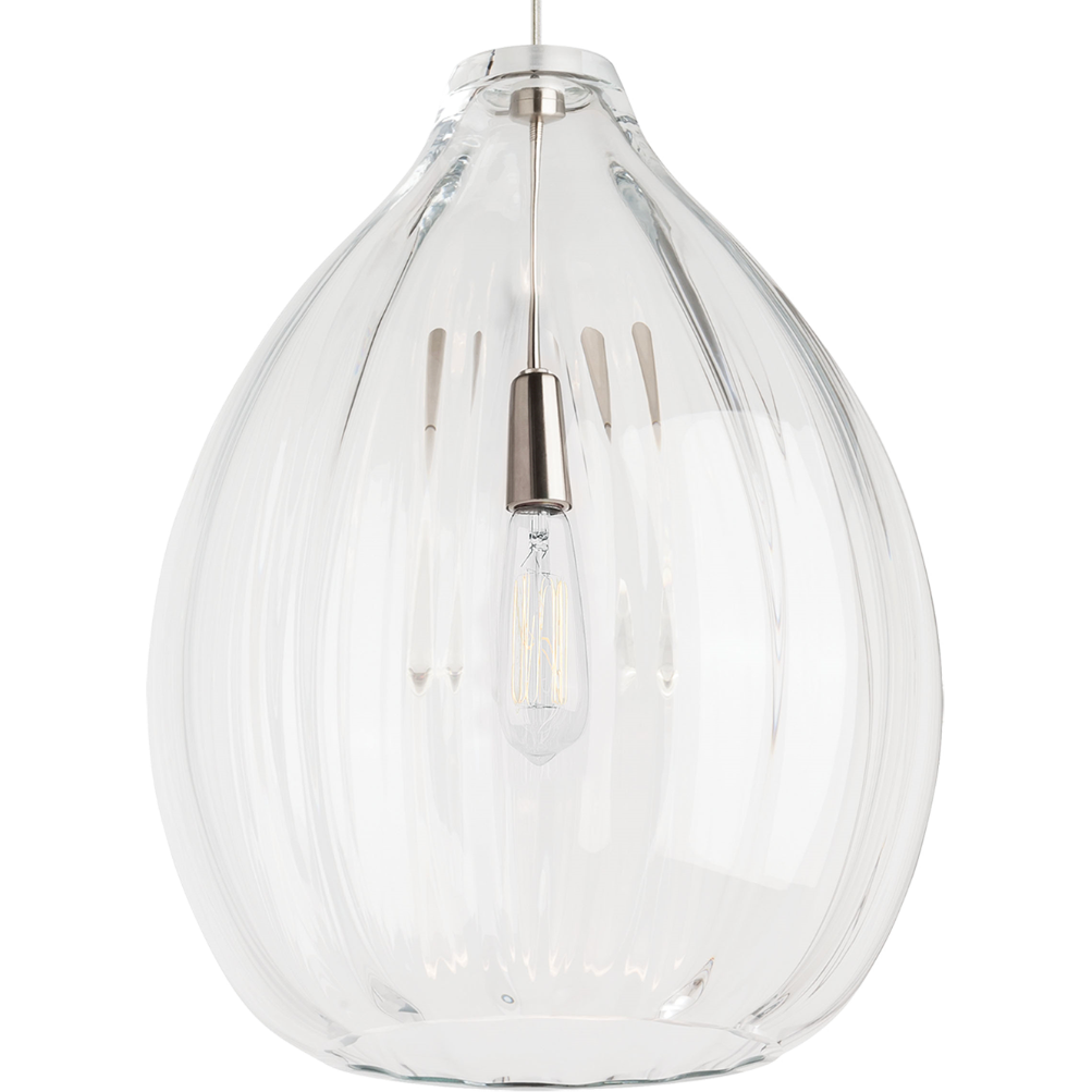 Light House Co., Harper Pendant - Black with Clear Glass