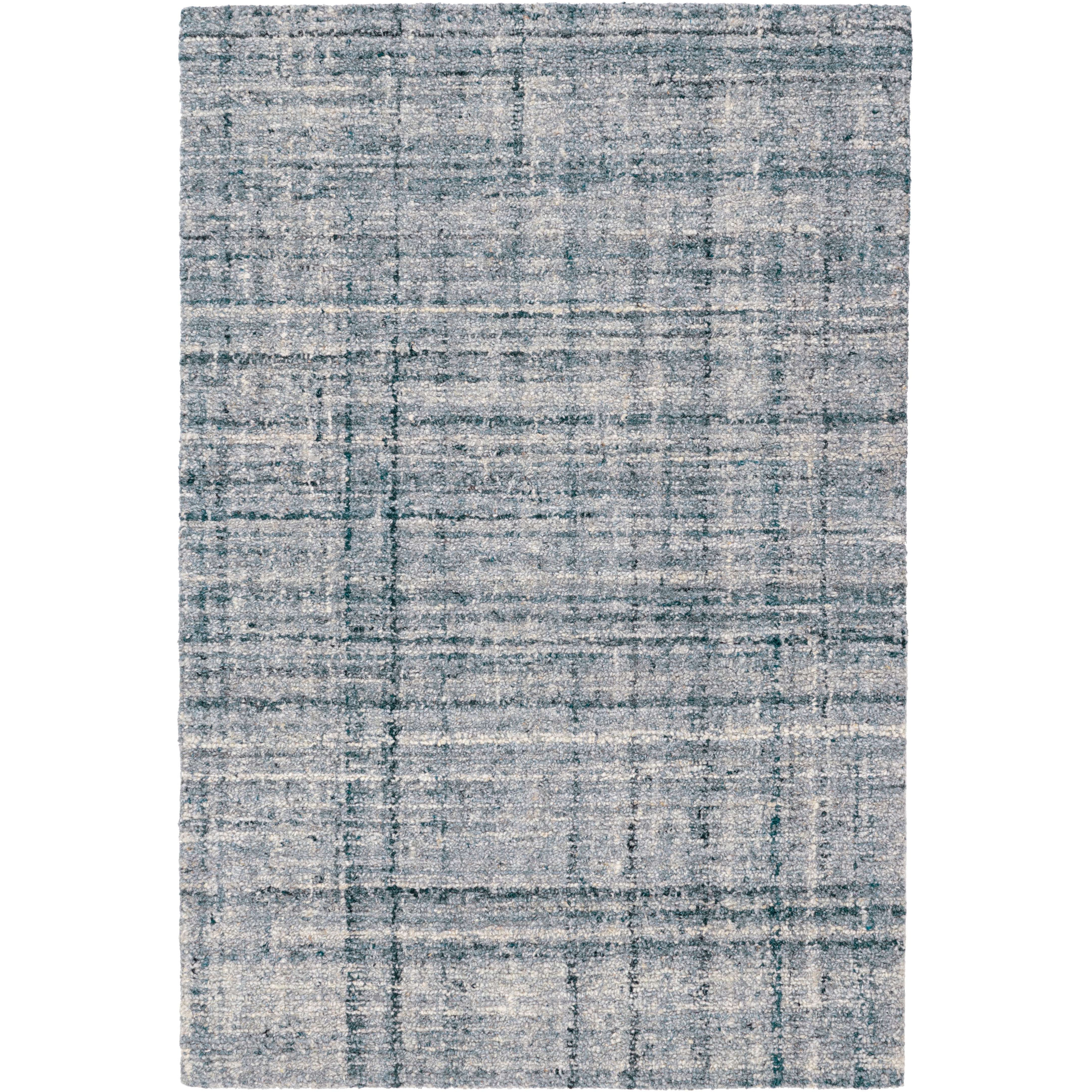 Annie Selke, Harris Blue/Ivory Micro Hooked Wool Rug