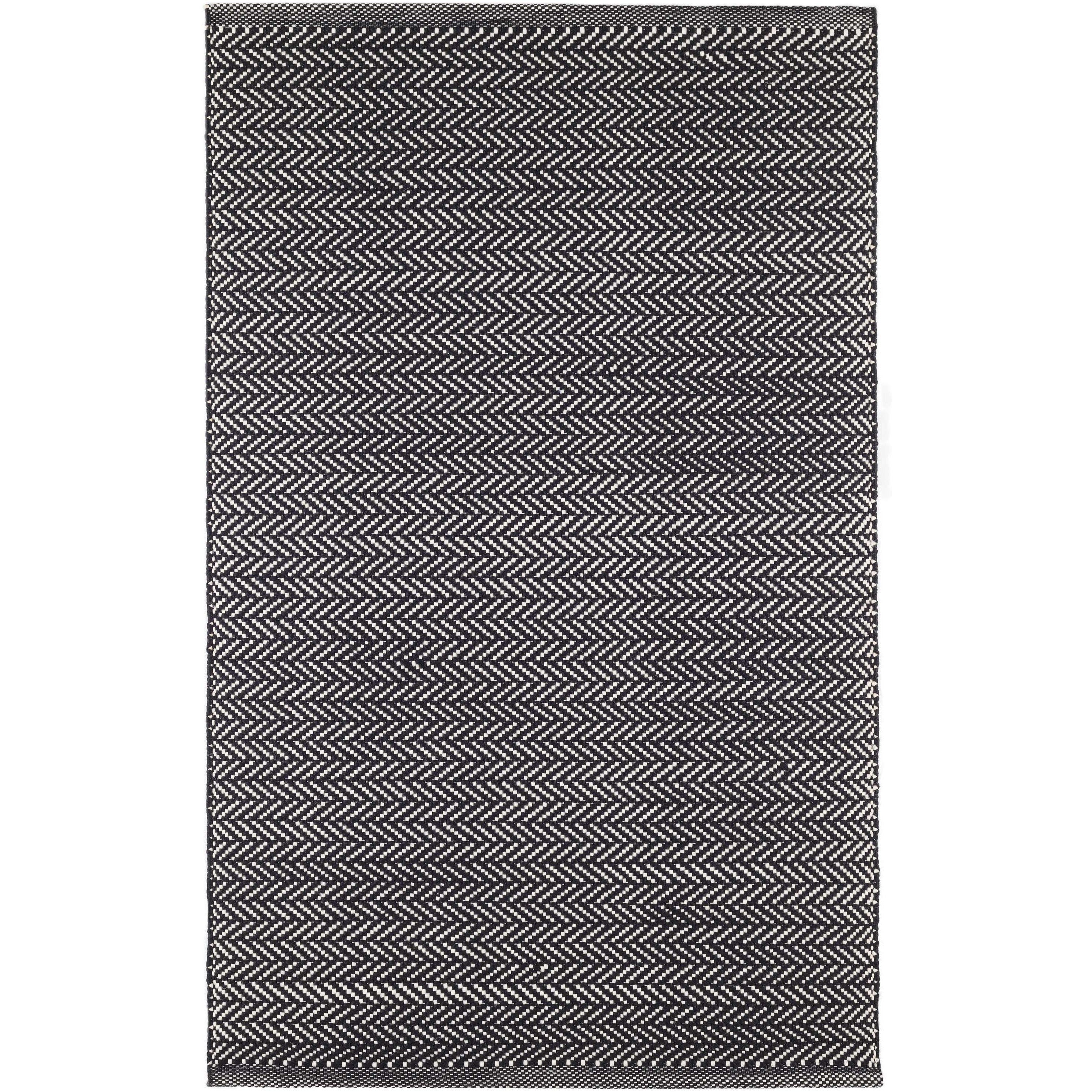 Annie Selke, Herringbone Black/Ivory Indoor/Outdoor Rug