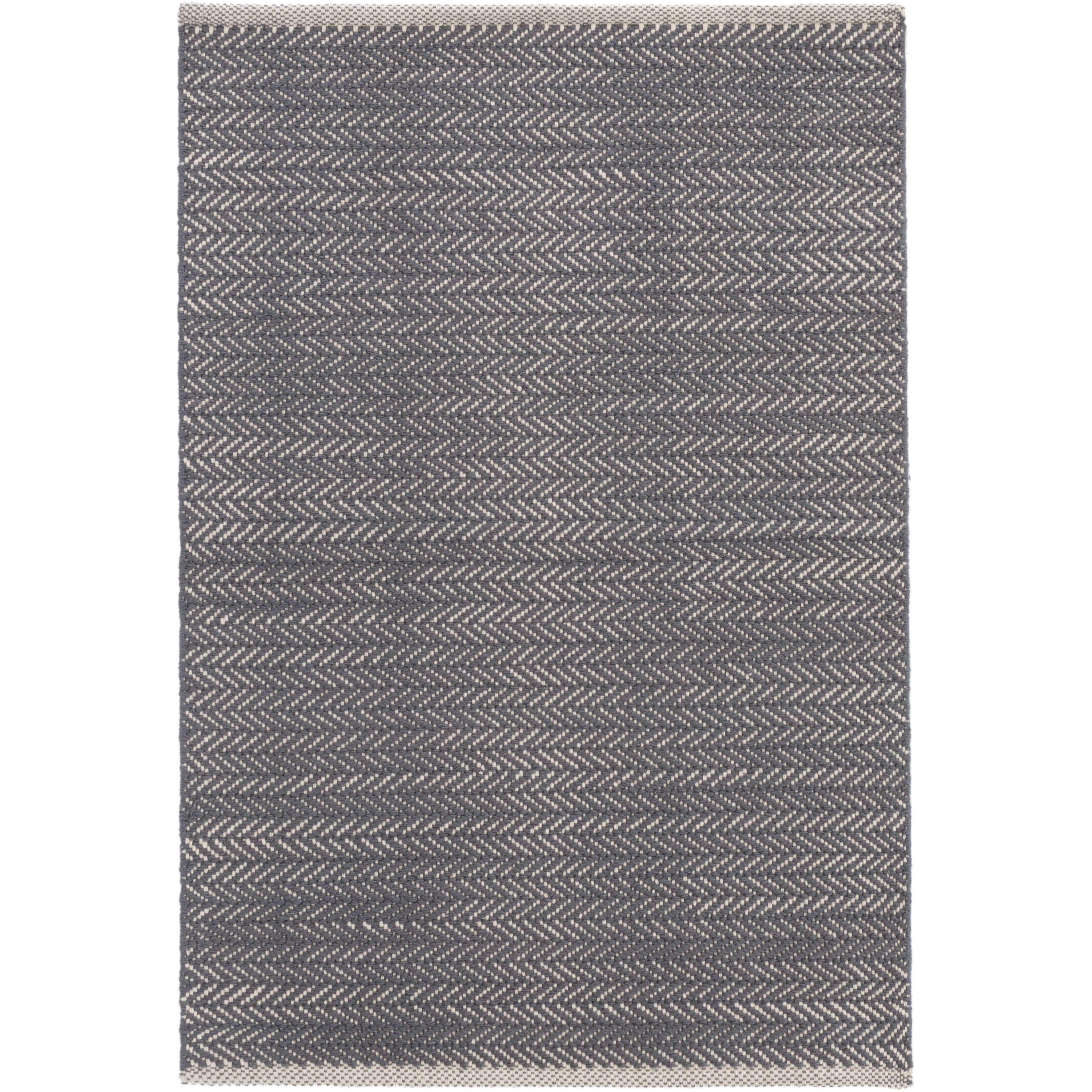 Annie Selke, Herringbone Shale Woven Cotton Rug