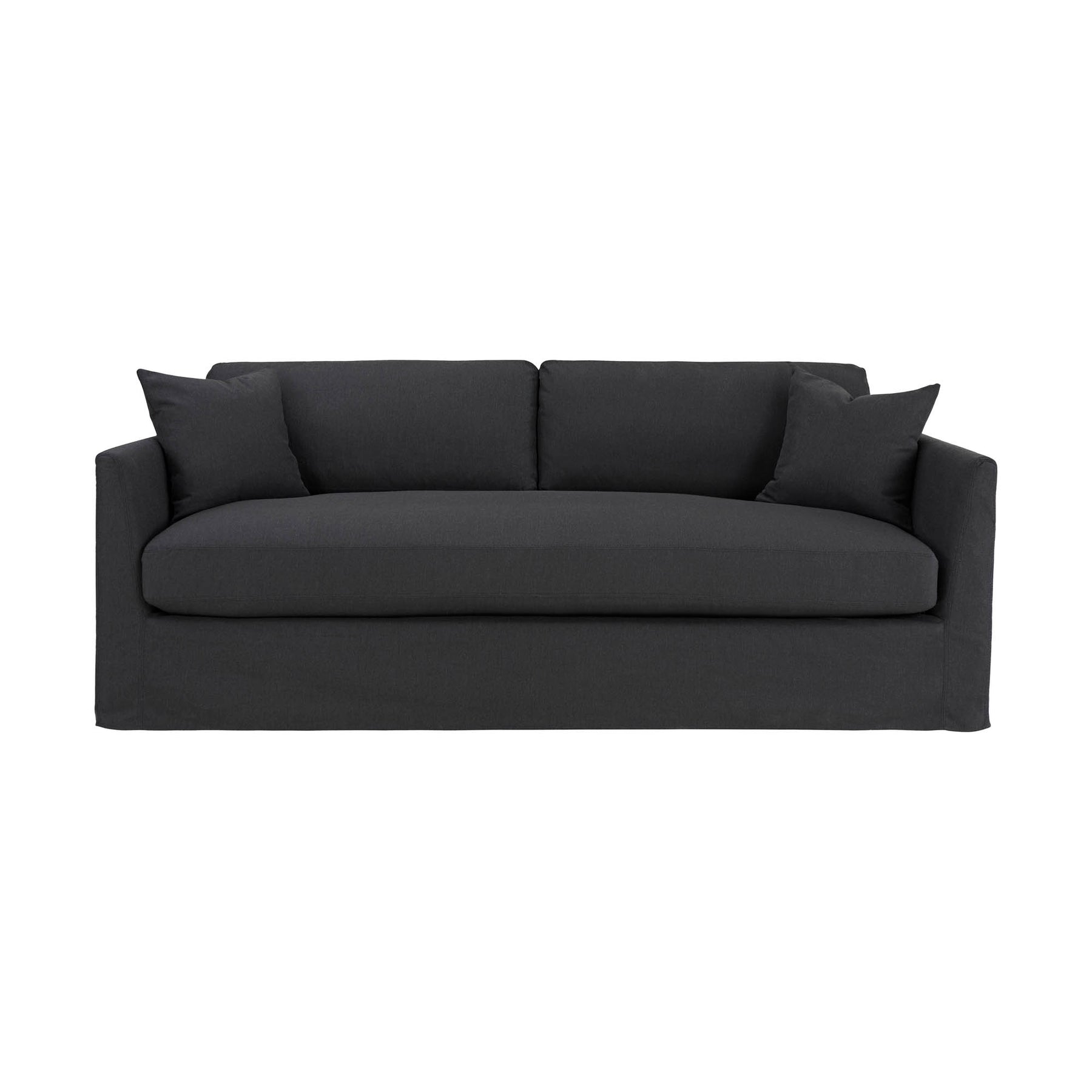 LH Imports, Hetton Sofa - Black Fabric