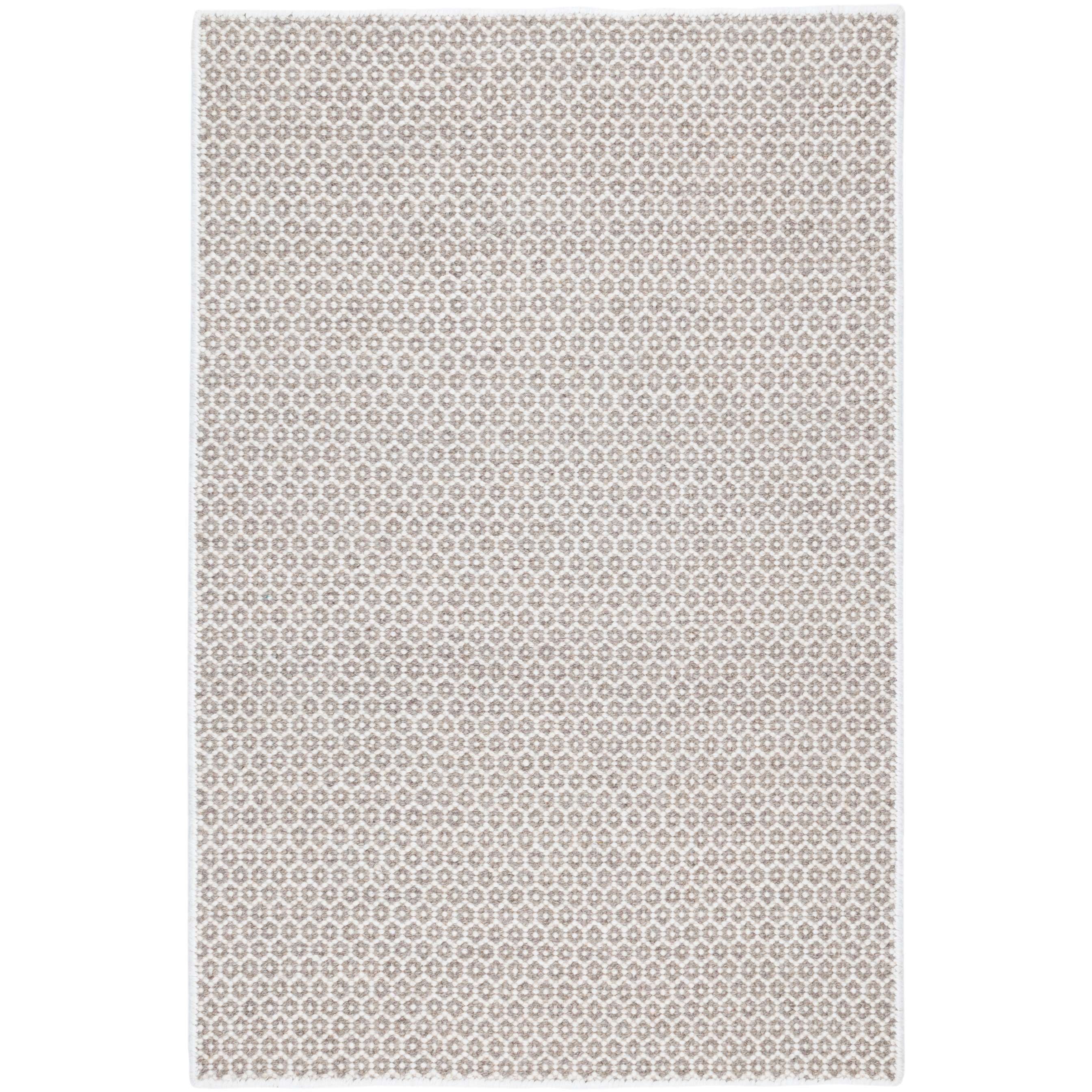 Annie Selke, Honeycomb Ivory/Grey Woven Wool Rug