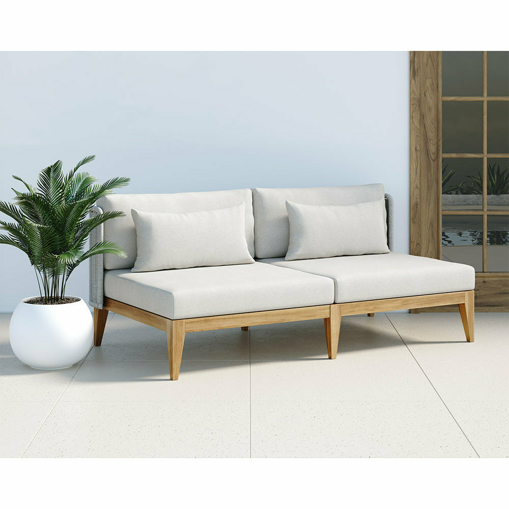 Sunpan, Ibiza 2 Seater Sofa - Natural - Stinson White