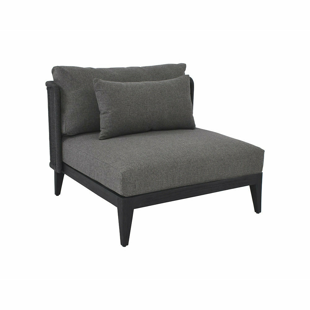 Sunpan, Ibiza Armless Chair - Charcoal - Gracebay Grey