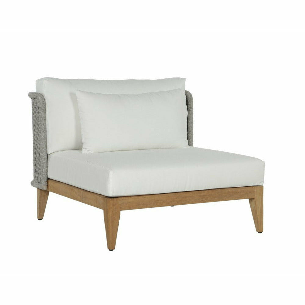 Sunpan, Ibiza Armless Chair - Natural - Regency White