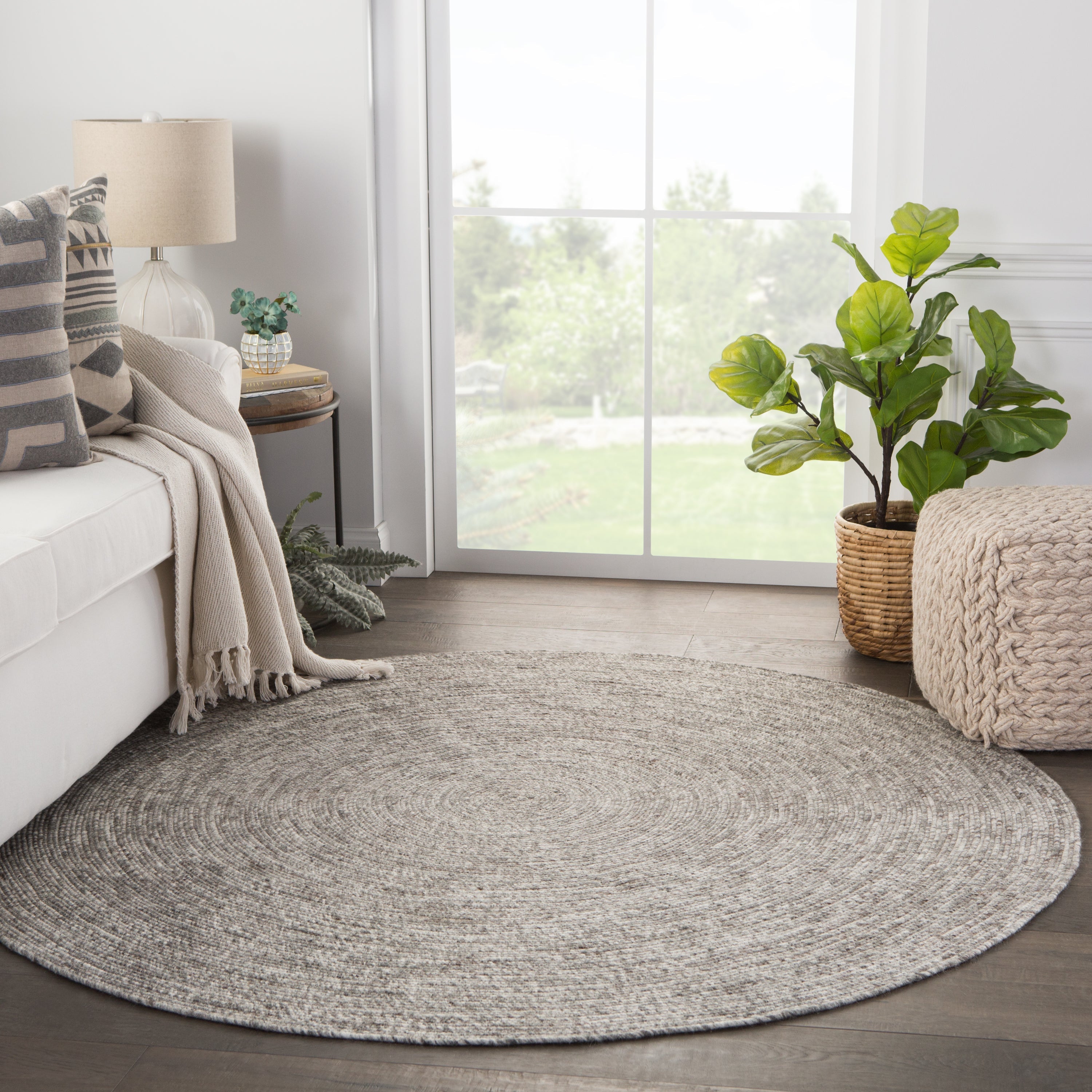 Jaipur Living, Idriss - Gray / White Rug