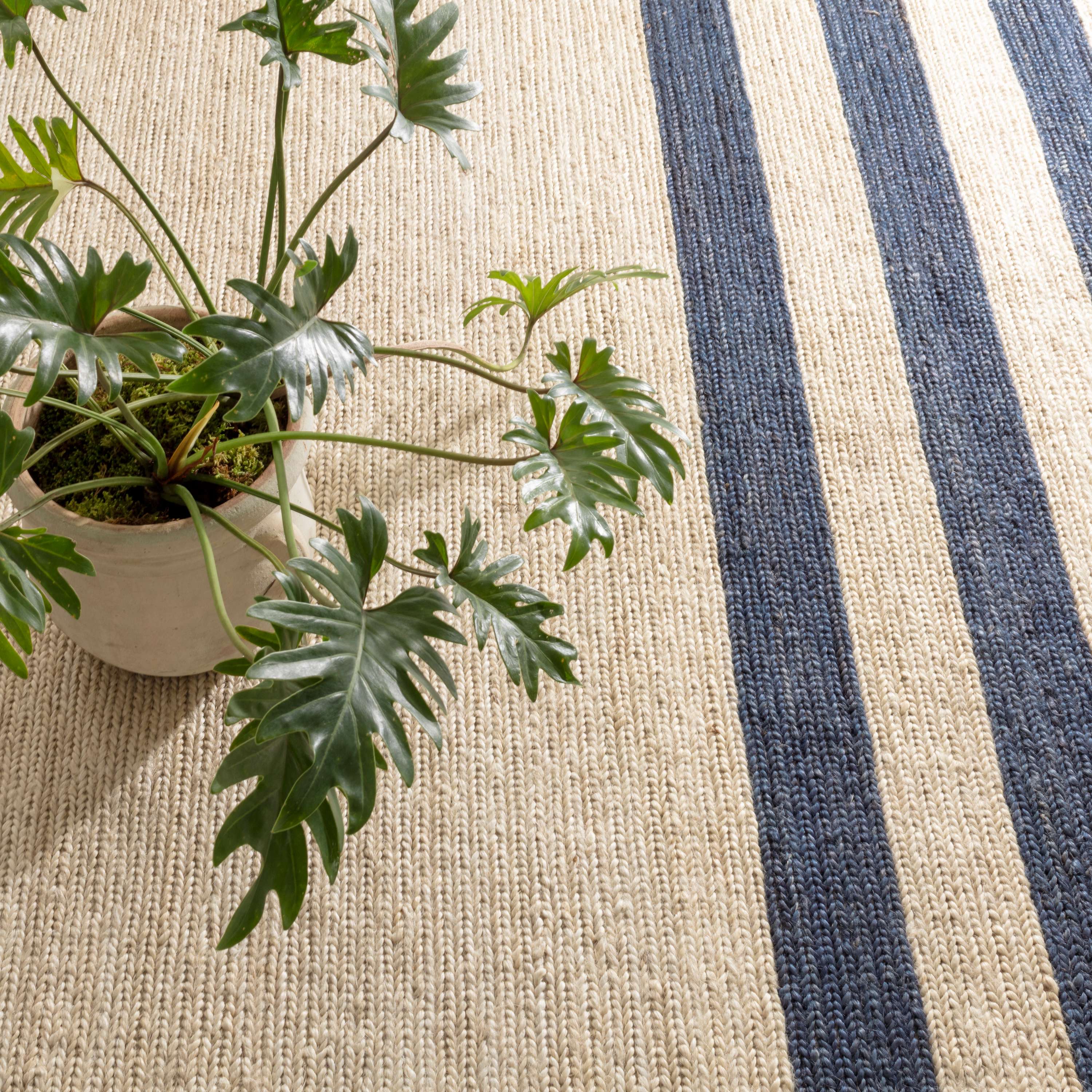 Annie Selke, Ipswich Blue Woven Jute Rug