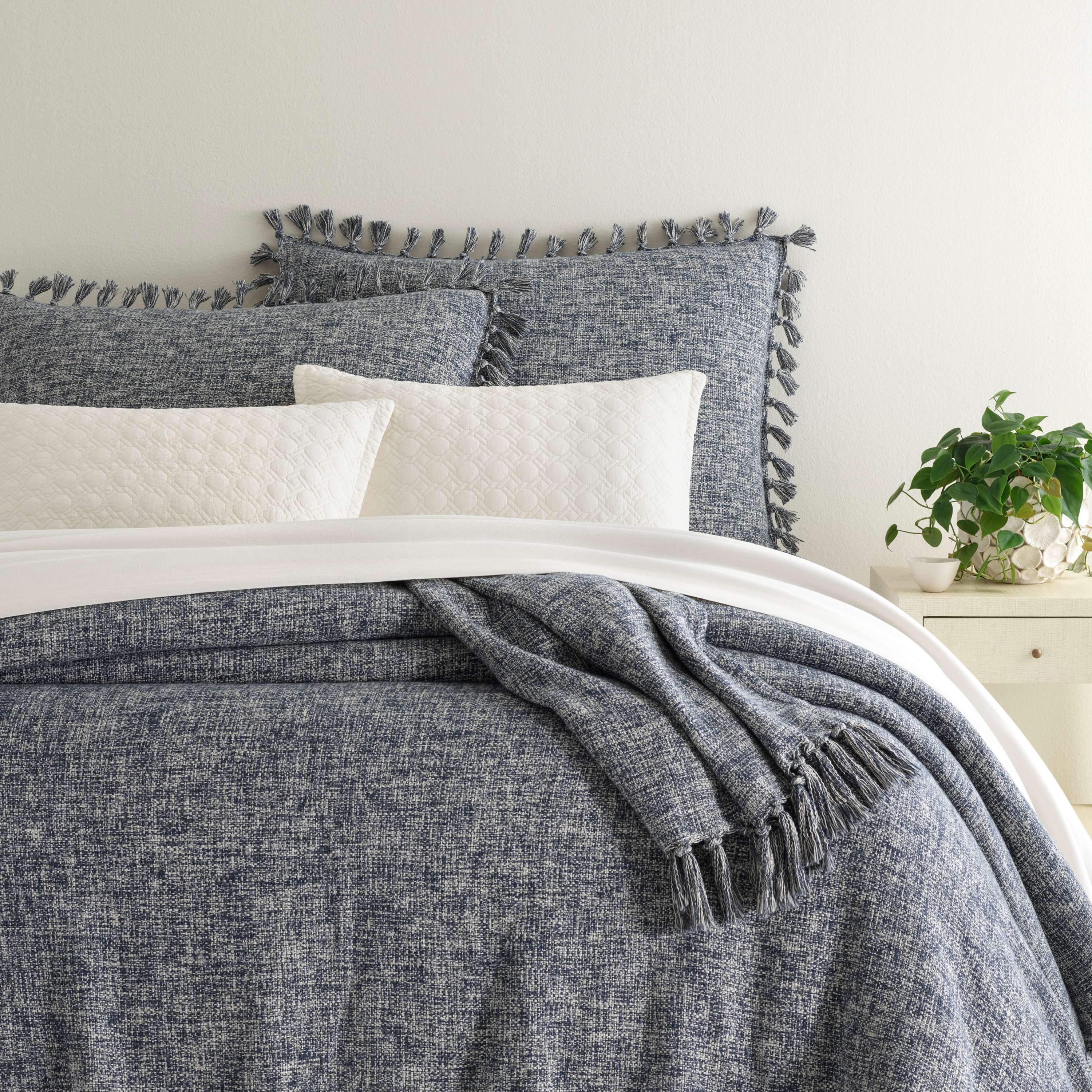 Annie Selke, Isla Vista Slate Blue Coverlet