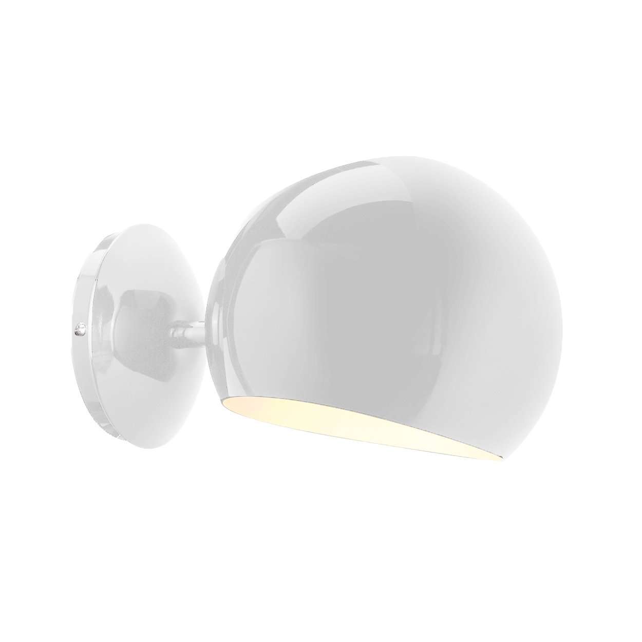 France & Son, Modern Bob Wall Sconce - White