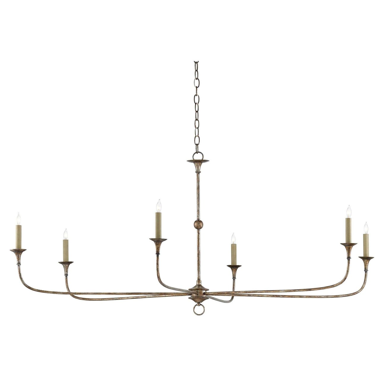 Currey, Nottaway Bronze Large Chandelier